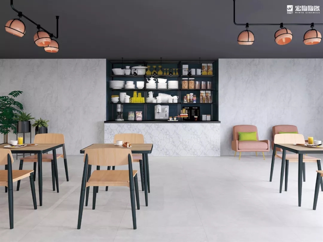 欧博ABG餐厅仿古瓷砖效果图