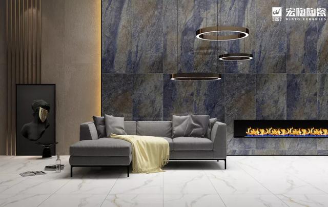 欧博ABG蓝宝石瓷砖装修效果图