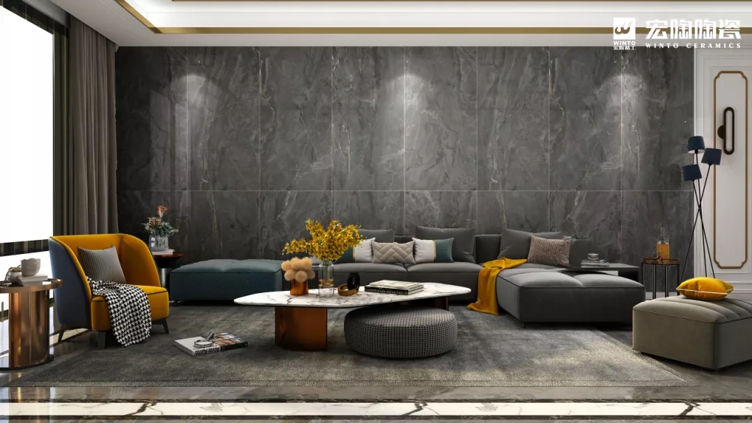 欧博ABG大板TPGMW157036（卡尔灰）瓷砖地砖效果图