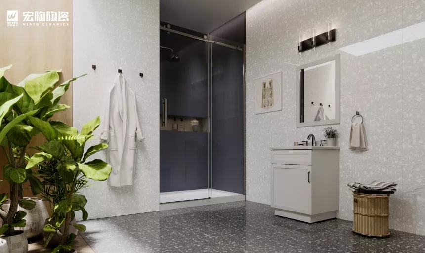 欧博ABG缎光釉TG80171装修效果图