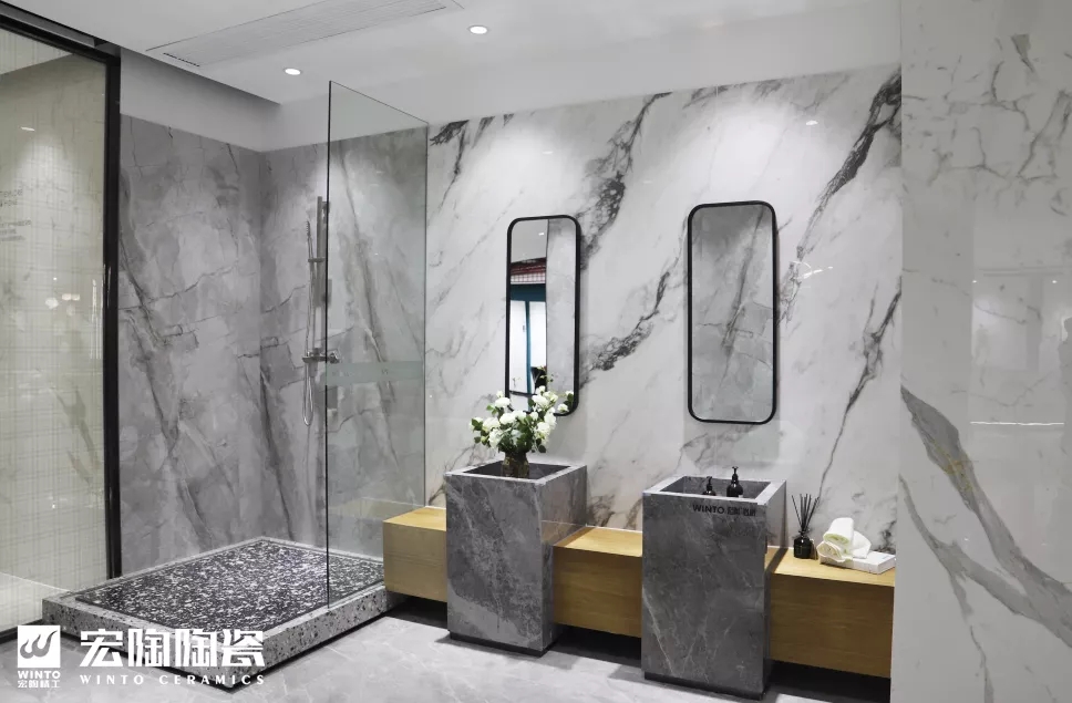 欧博ABG岩板卫浴展示空间效果图