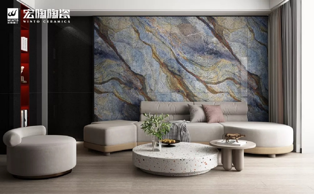 欧博ABG陶瓷品牌陶瓷大板装修效果图