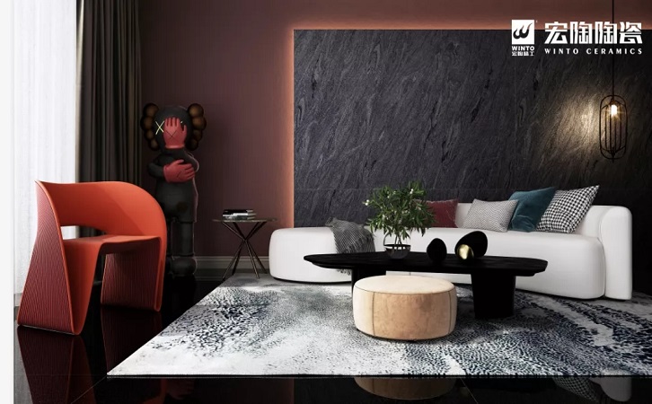 欧博ABG陶瓷品牌陶瓷大板装修效果图