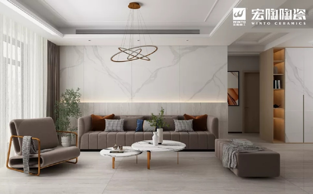 欧博ABG岩板配景墙效果图