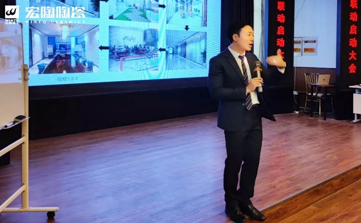 &emsp;佛山瓷砖欧博ABG外聘讲师舒璟翀现场分享课程