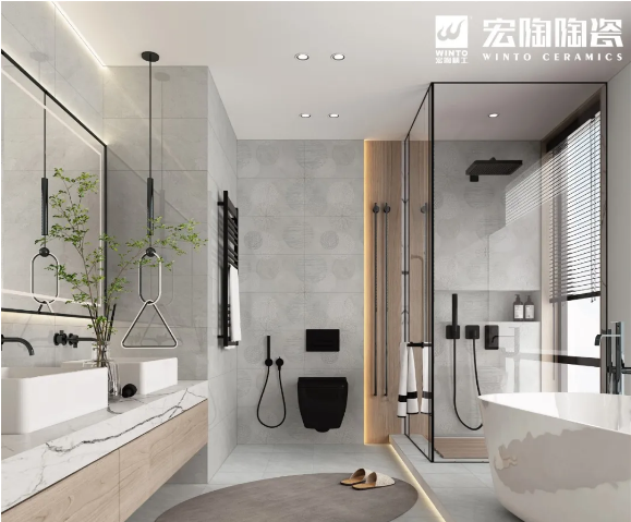 欧博ABG浴室瓷砖地砖搭配效果图