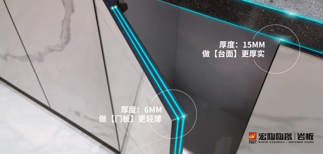 欧博ABG岩板拥有行业全厚度的产品