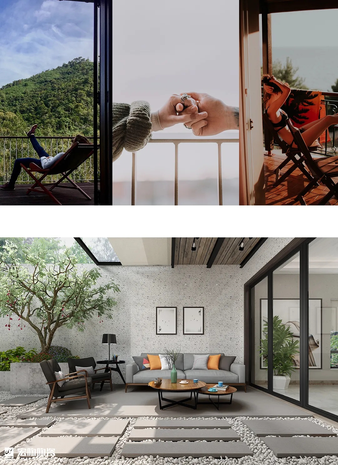 欧博ABG马卡龙浅灰 TPVG26001M瓷砖地砖装修效果图