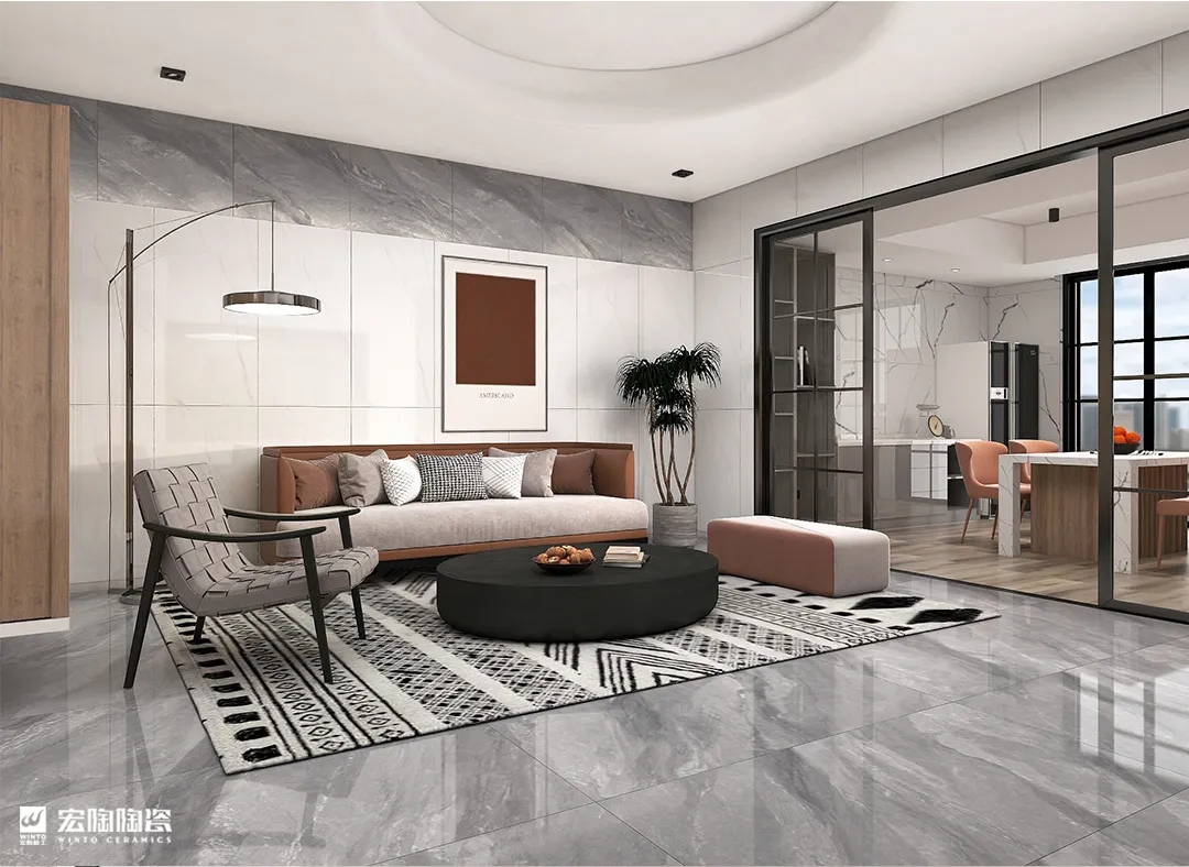 欧博ABGTPGR26017(600x1200mm)凝脂白瓷砖地砖