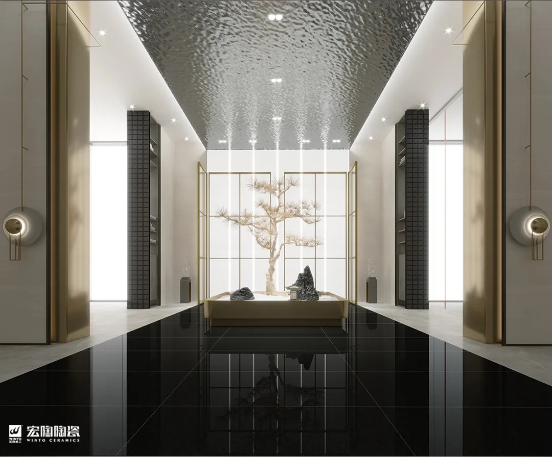 欧博ABGTPG26235欧亚灰600x1200mm瓷砖地砖装修效果图