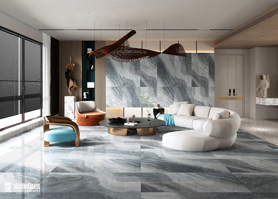 欧博ABGTPGR84014布尔萨400x800mm瓷砖地砖装修效果图