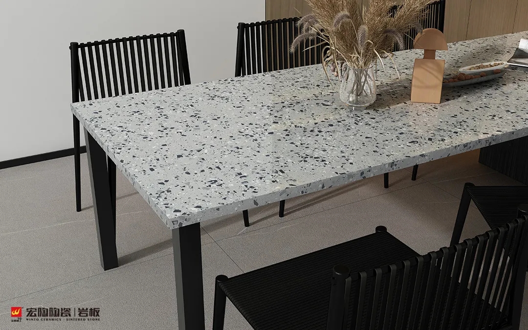 欧博ABG岩板餐桌效果图