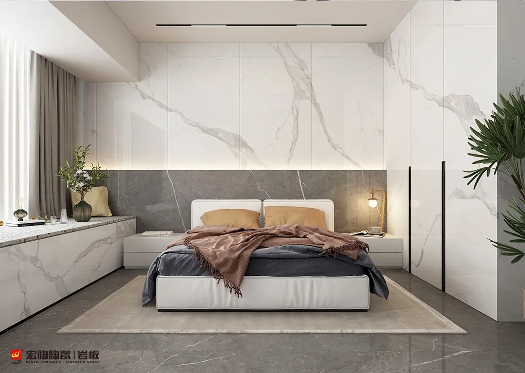 欧博ABG岩板卧室效果图
