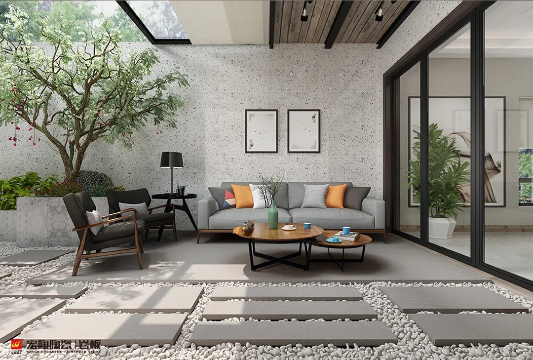 欧博ABG岩板客厅效果图