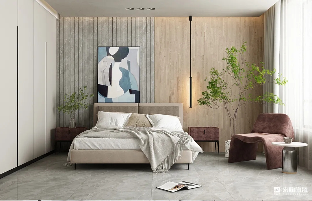 欧博ABGTPGM80016 摩卡深灰 800×800mm瓷砖地砖效果图