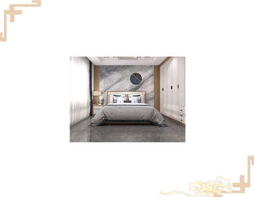 欧博ABG岩板新中式气概效果图