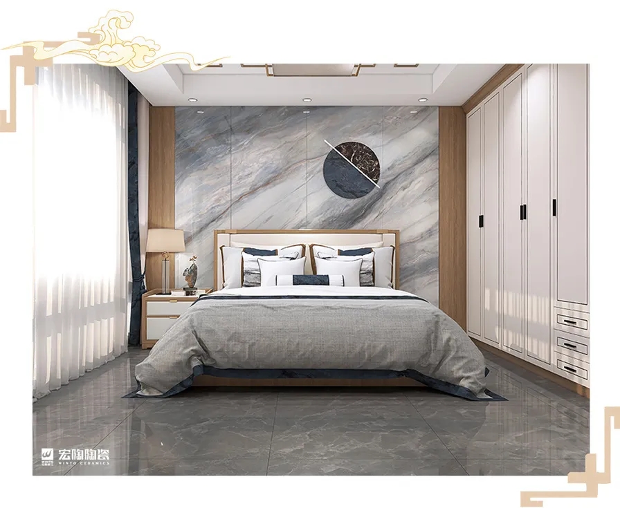 欧博ABG岩板6-TPG2680A017ABCD+TPG80225卧室空间装修效果图