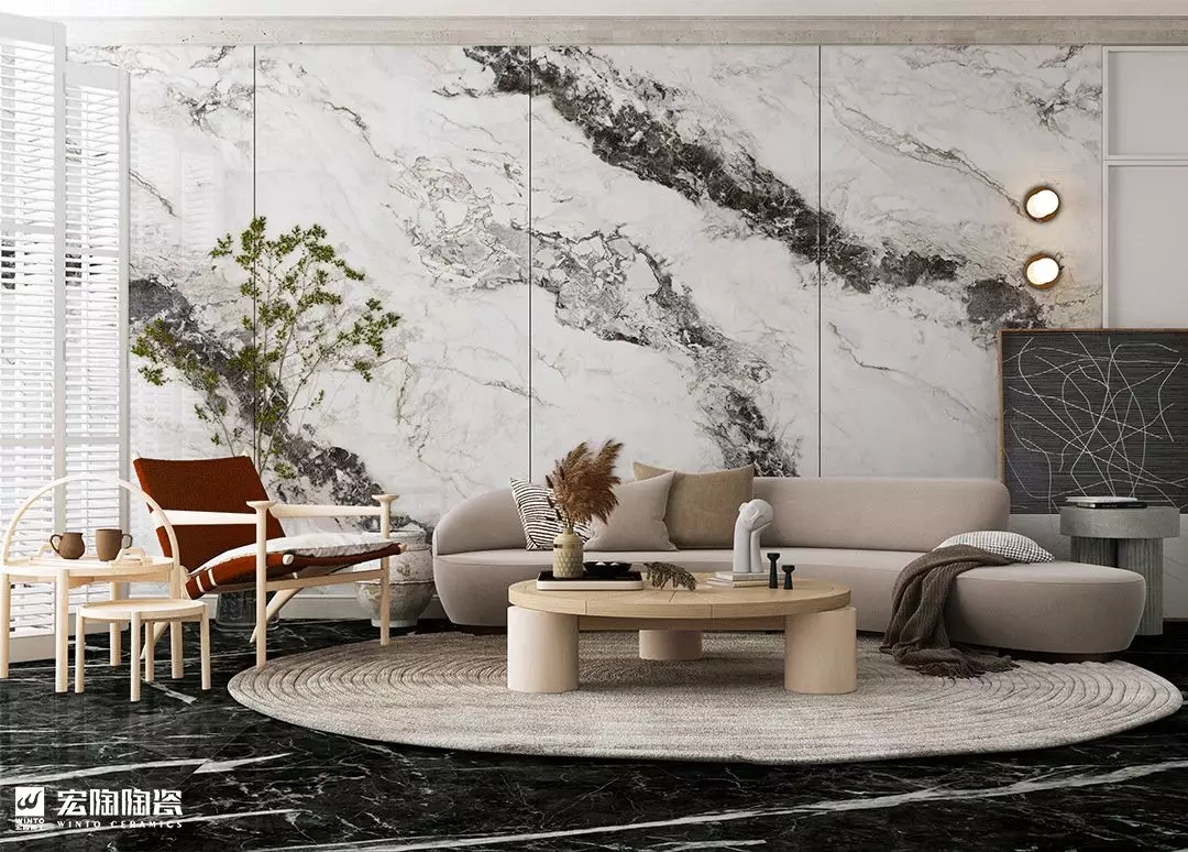 欧博ABG9-TPG2712A023ABC高山流水1200×2700×9mm瓷砖地砖装修效果图