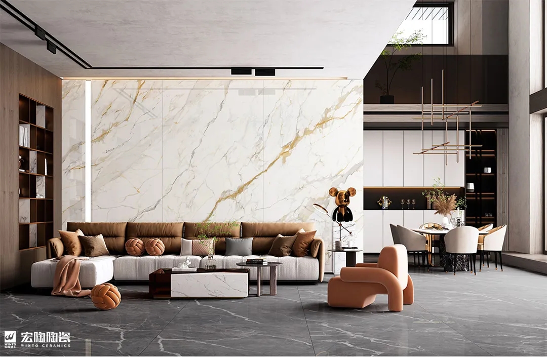 欧博ABG9-TPG2412A036ABC瓷砖1200×2400×9mm轻奢极简装修效果图