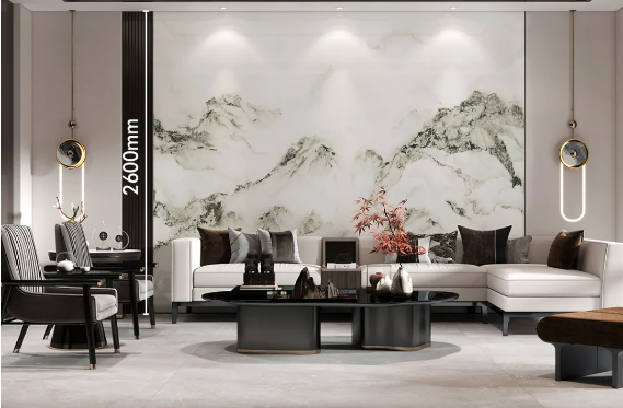 欧博ABG800×2600mm岩板新中式效果图