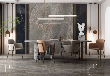 欧博ABG萨瓦灰岩板装修效果图