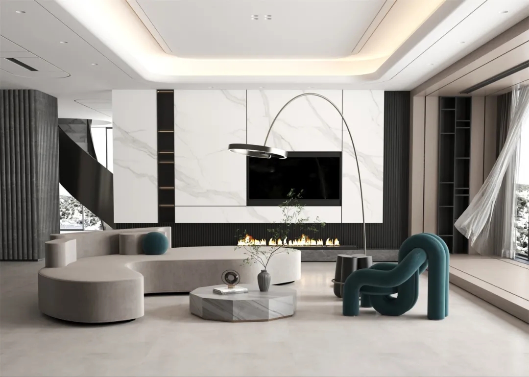 欧博ABG1200x2400mm大规格全岩密缝铺效果图