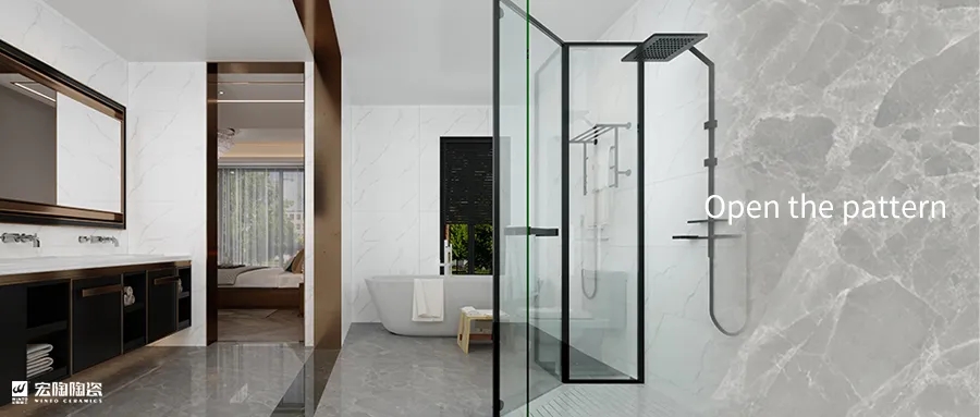 欧博ABG陶瓷地砖瓷砖浴室装修效果图