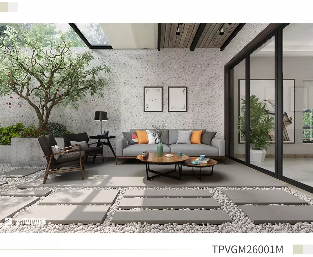 欧博ABGTPVGM26001M瓷砖地砖生涯小阳台效果图