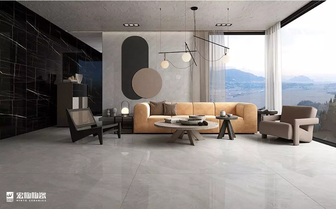 欧博ABG750x1500mm质感系列陶瓷大板效果图