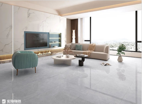 欧博ABG质感砖客厅装修效果图