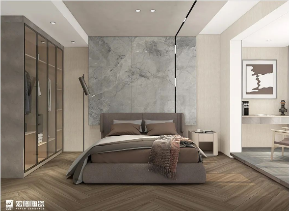 欧博ABG质感砖卧室装修效果图