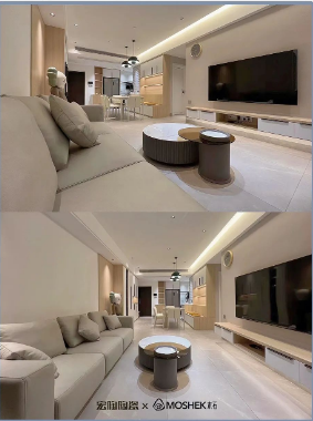 欧博ABG普佩斯浅灰初中地砖装修效果图