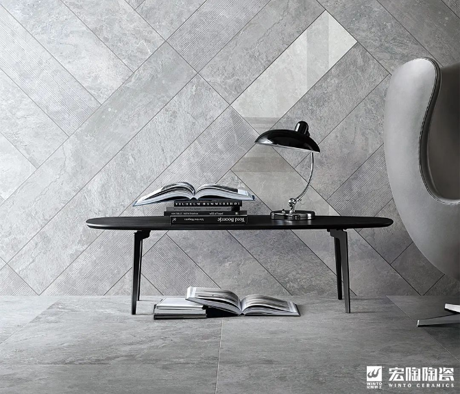 欧博ABG地砖万象系列古堡灰效果图