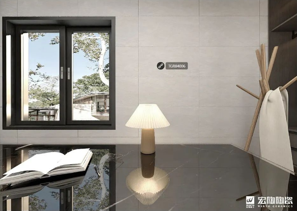 欧博ABGTGR84006 都伯斯灰 400X800mm瓷砖地砖衣帽间效果图