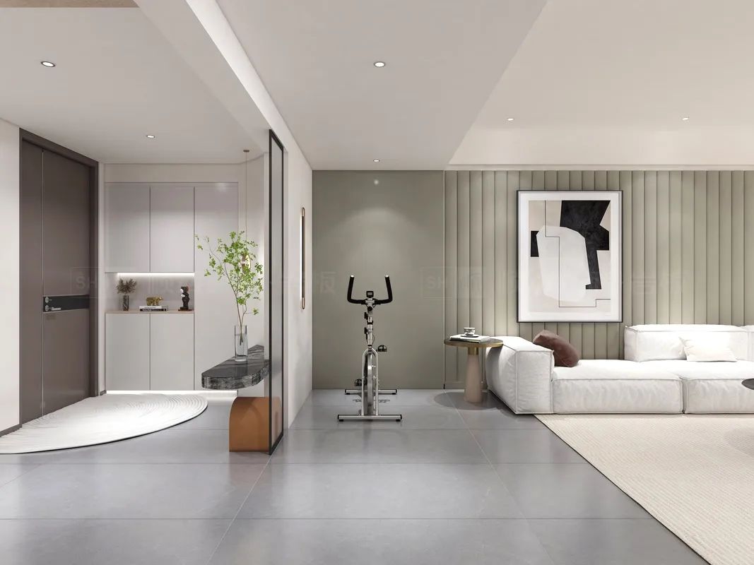 欧博ABG陶瓷TJ1890007 帕美哑灰哑光面效果图