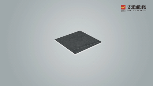 欧博ABG“湿态防滑陶瓷砖”外貌显微结构图片